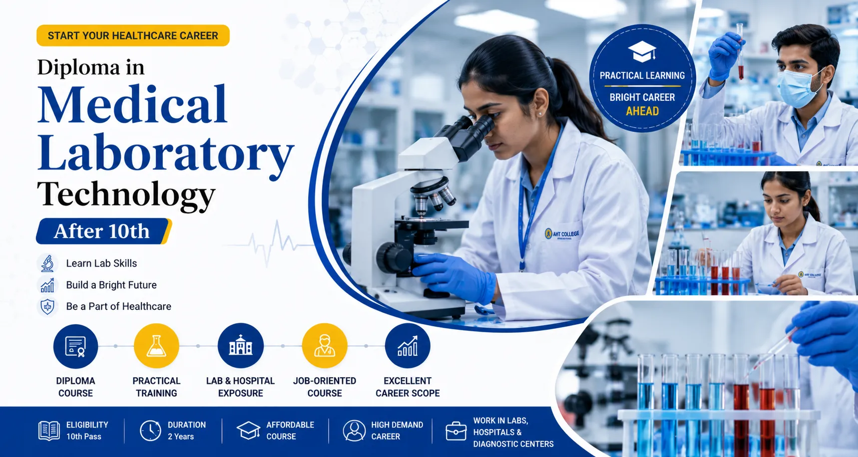 Diploma in Medical Laboratory Technology After 10th